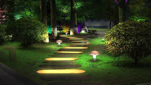 西安万科地产小区LED景观灯照明项目 西安万科地产小区LED景观灯照明项目