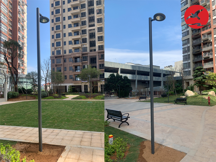 广东省阳江市仙踪路中天城销售中心庭院灯工程案例 广东省阳江市仙踪路中天城销售中心庭院灯工程案例