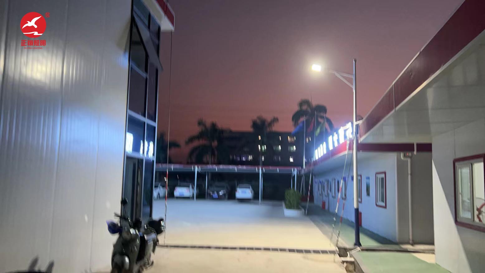 顺德中交路桥华南工程项目部市电路灯案例 顺德中交路桥华南工程项目部市电路灯案例