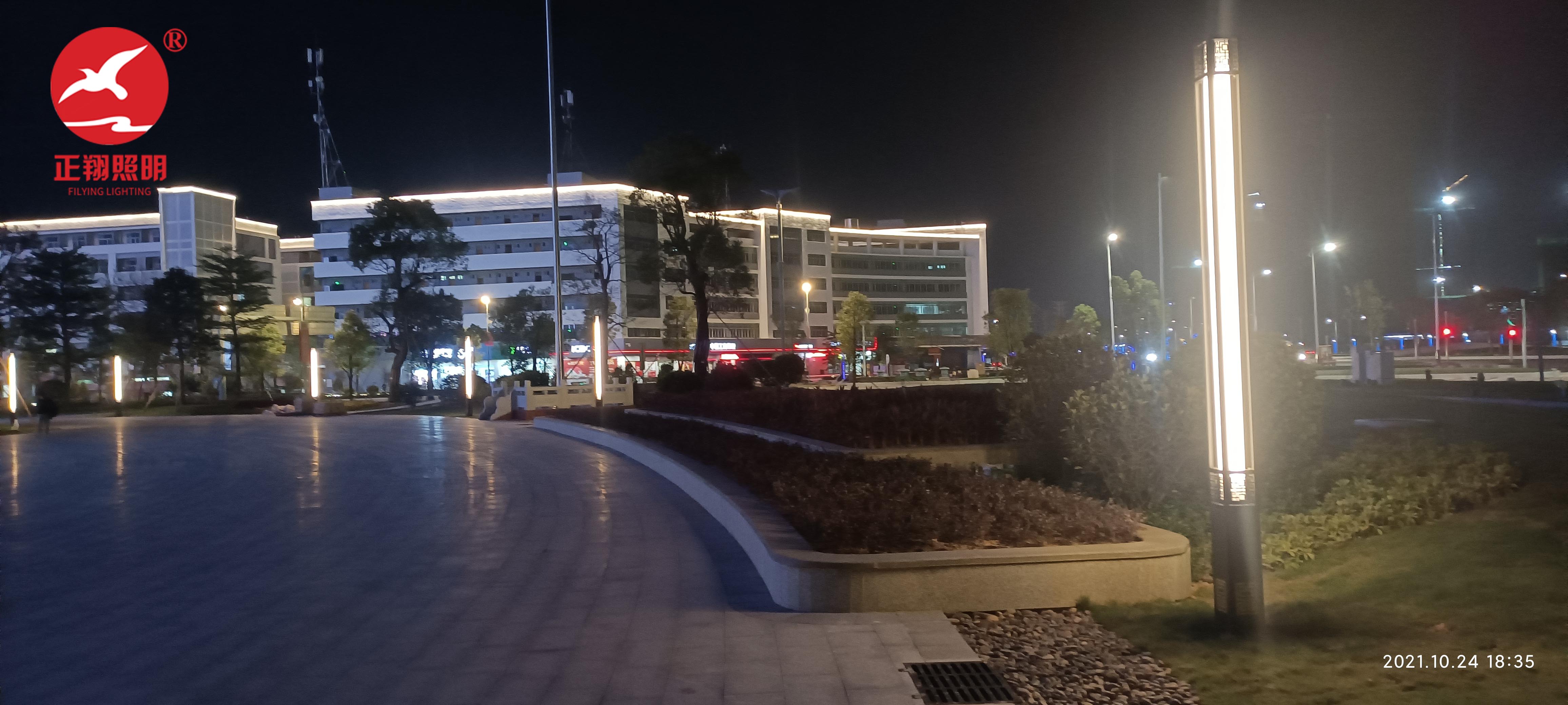 中山翠亨新区规划馆景观灯工程案例 中山翠亨新区规划馆景观灯工程案例