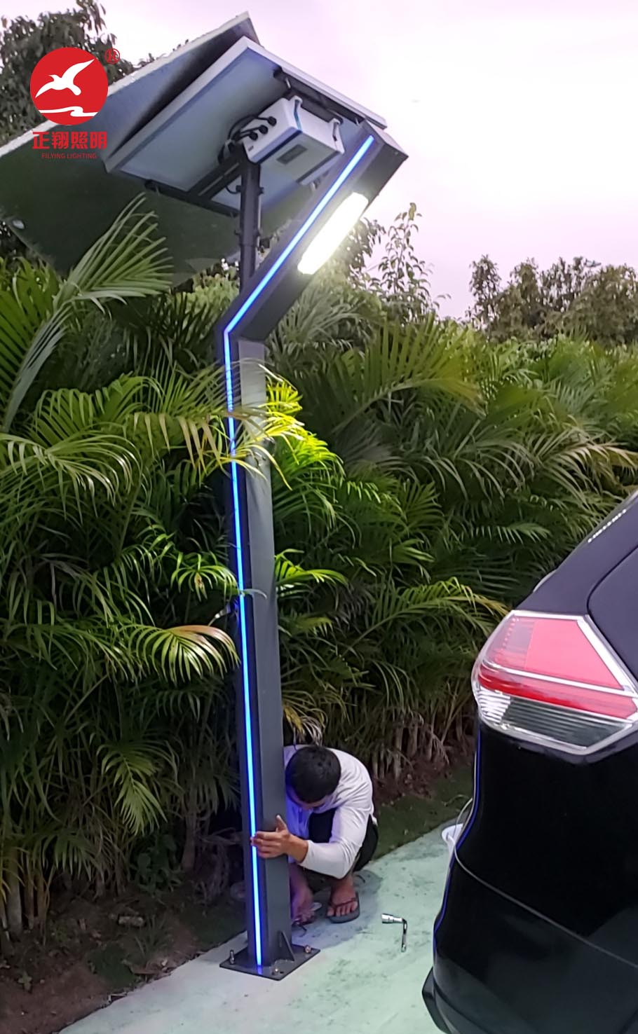 海南三亚太阳能景观灯工程案例