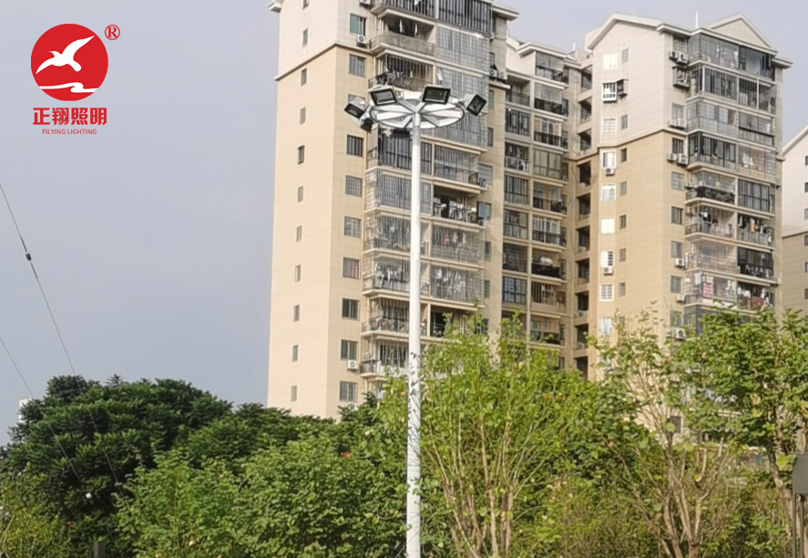 福建广场高杆路灯案例分享 福建广场高杆路灯案例分享