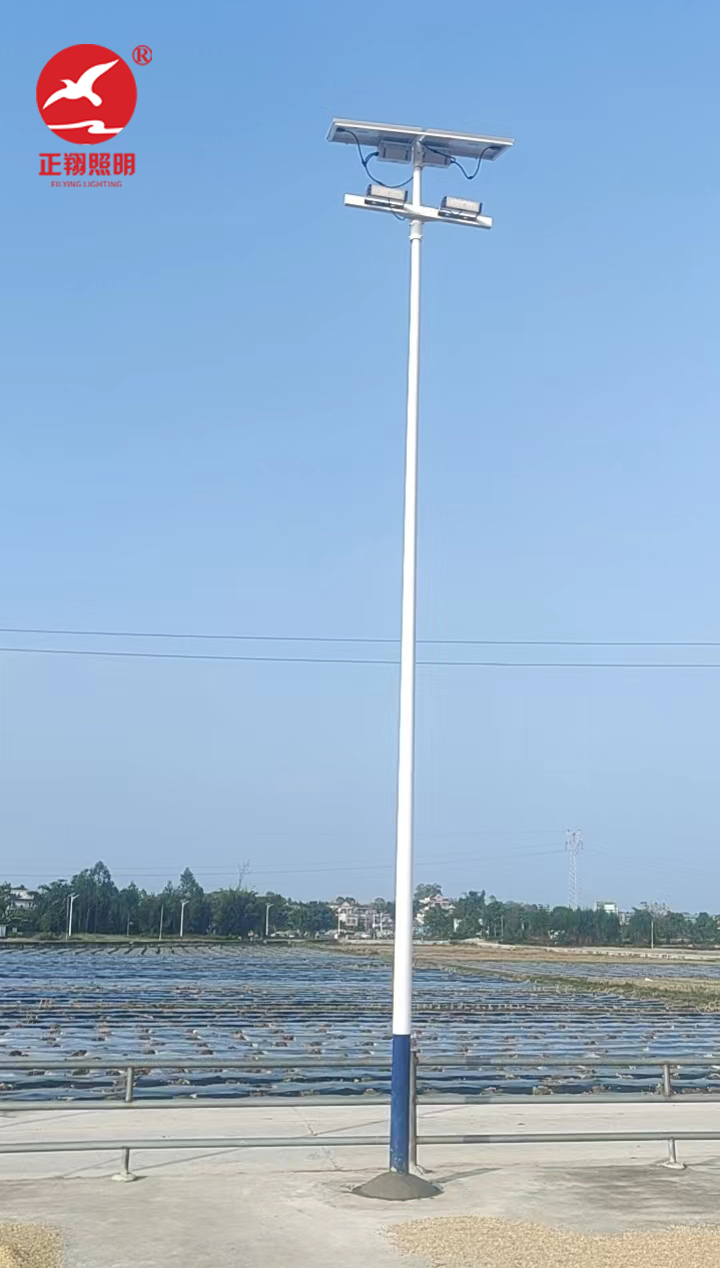 广东江门太阳能球场灯工程案例 广东江门太阳能球场灯工程案例