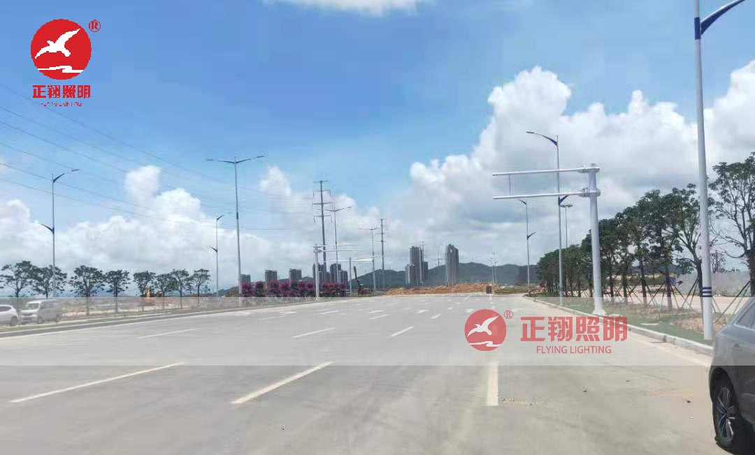 户外双臂太阳能路灯工程 户外双臂太阳能路灯工程