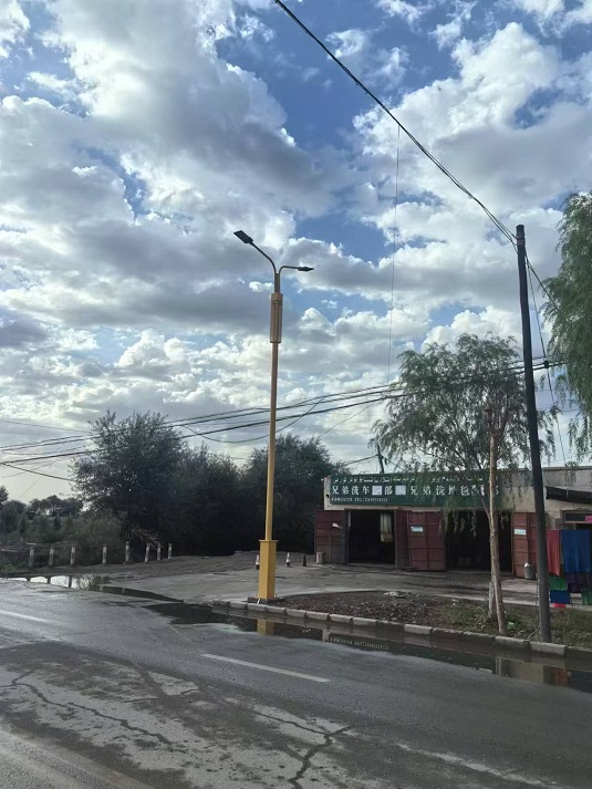 新疆阿克苏8米双臂路灯安装 新疆阿克苏8米双臂路灯安装