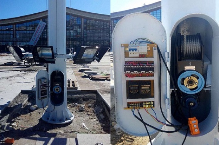 海南省-东方市-高铁站项目-高杆灯工程案例 (16)