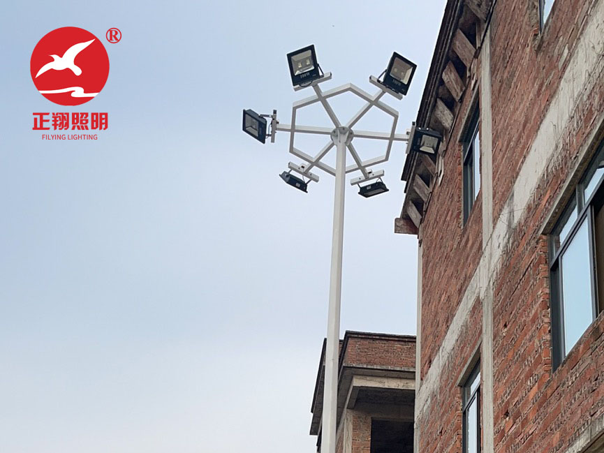 广东省陆丰市大安镇安乐村中杆灯案例分享 广东省陆丰市大安镇安乐村中杆灯案例分享