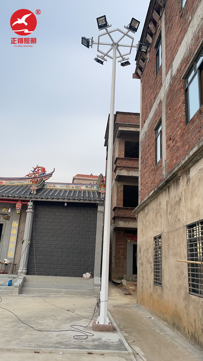 正翔中杆路灯案例分享